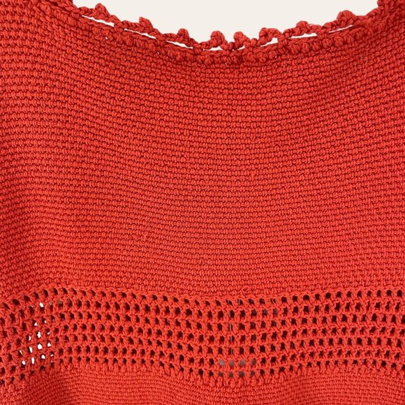 REBECCA TAYLOR Orange Crochet Dress - Picture 7 of 10
